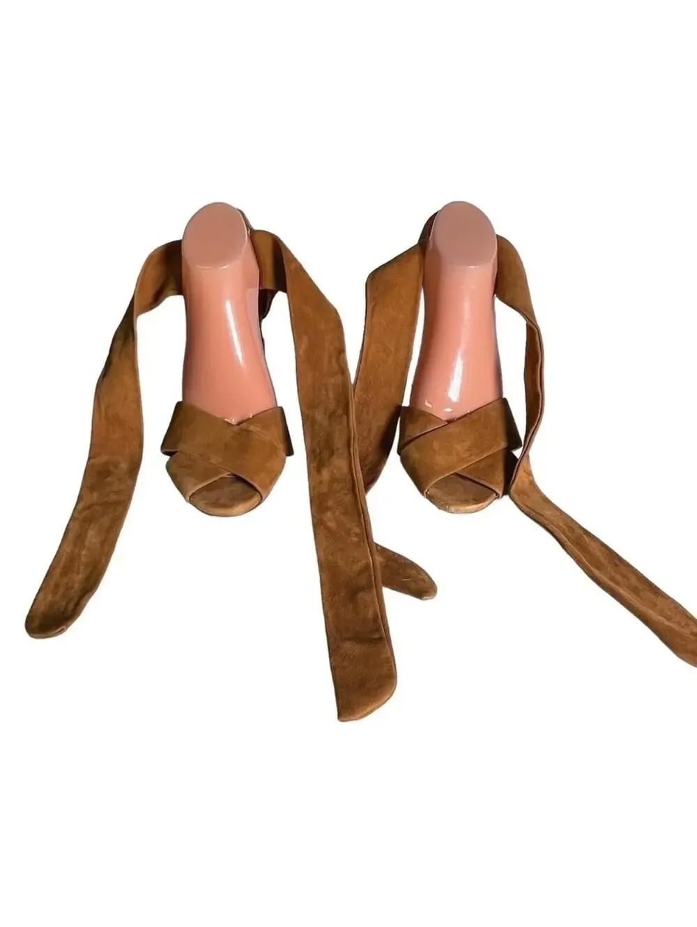 Splendid Johnson Suede Ankle Tie Block Heels | 9.5